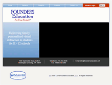 Tablet Screenshot of founderseducation.net
